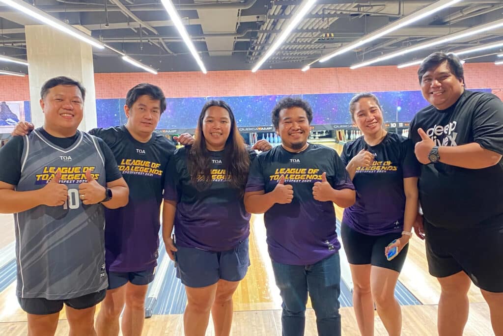 TOA Global Manila’s bowling champions in the 2024 sportsfest